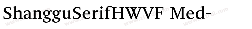 ShangguSerifHWVF Med字体转换